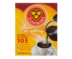 Filtro De Papel Três Corações 103 Com 30 Unidades